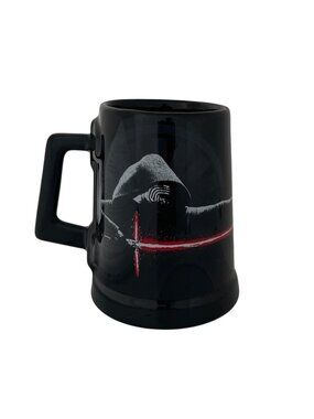 Disney Store Star Wars The Force Awakens Kylo Ren Black Ceramic Coffee Mug